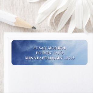 Hazy Clouds Blue Sky Photo