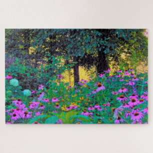 Hazy Morning Sunrise in My Rubio Garden Jigsaw Puzzle