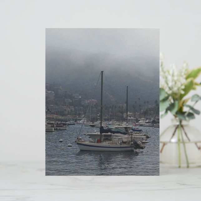 Hazy Sailing Day Scrapbook Paper (Standing Front)