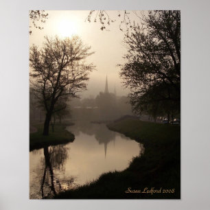 Hazy Summer Sunrise, Susan Ledford 2008 Poster