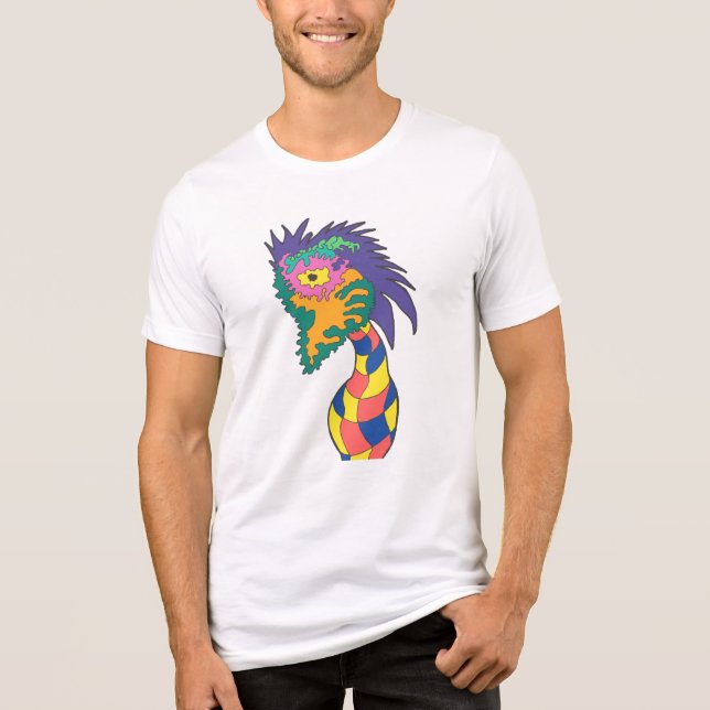 Hazy Vase Face Tri-Blend Shirt (Front)