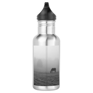 Hazzy Grazing Grayscale Water Bottle