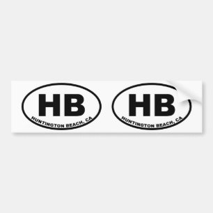 HB Huntington Beach Bumper Sticker