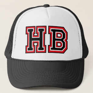 'HB' Monogram Trucker Hat