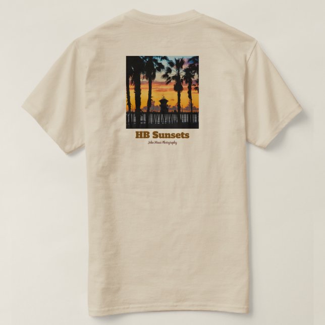 HB Sunsets T-Shirt  (Men)  (Design Back)