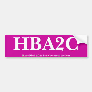 HBA2C BUMPER STICKER