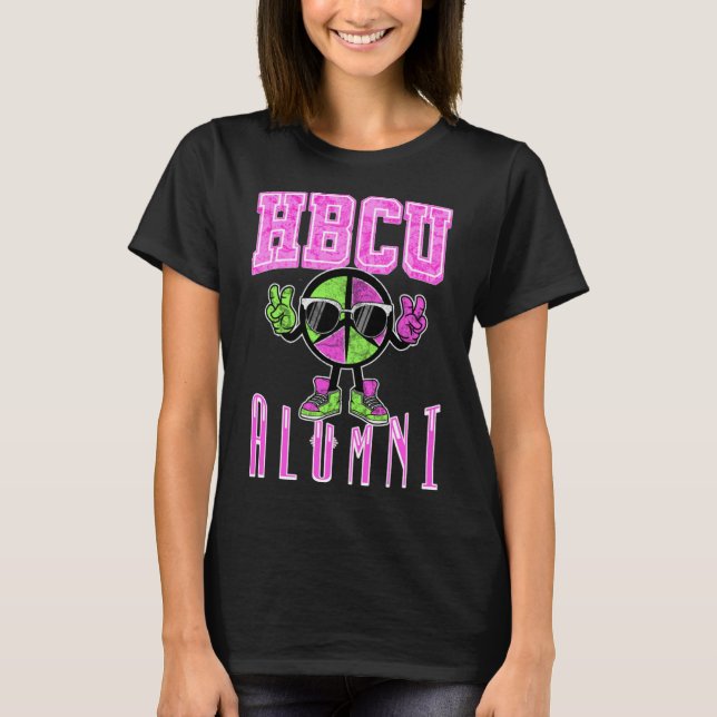 HBCU Alumni Apparel Pink And Green For Women and G T-Shirt (Front)