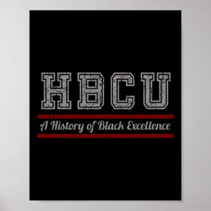 Hbcu Black History Month And Black Excellence  Poster
