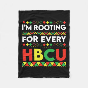 Hbcu Black History Month I'm Rooting For Every Hbc Fleece Blanket