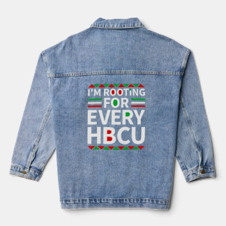 Hbcu Black History Pride Historical Black College Denim Jacket