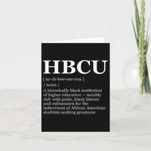 Hbcu Colleges &amp; Universities Black History Mon Card