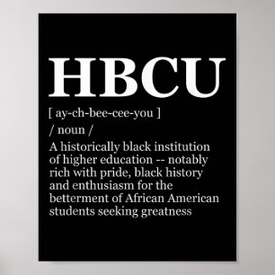 Hbcu Colleges & Universities Black History Mon Poster