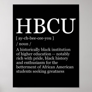 Hbcu Colleges And Universities Black History Month Poster