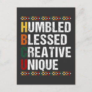 HBCU Proud Black Educated Student Historical Postcard