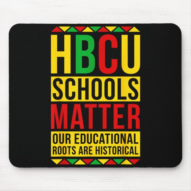 HBCU School Proud Historical Black College Mouse Mat (Front)