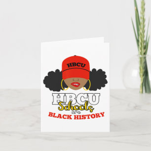 Hbcu Schools Are Black History Month Afro Puffs Wo Card