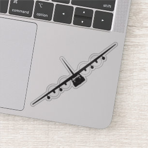 HC-130J Spooky Front View Silhouette