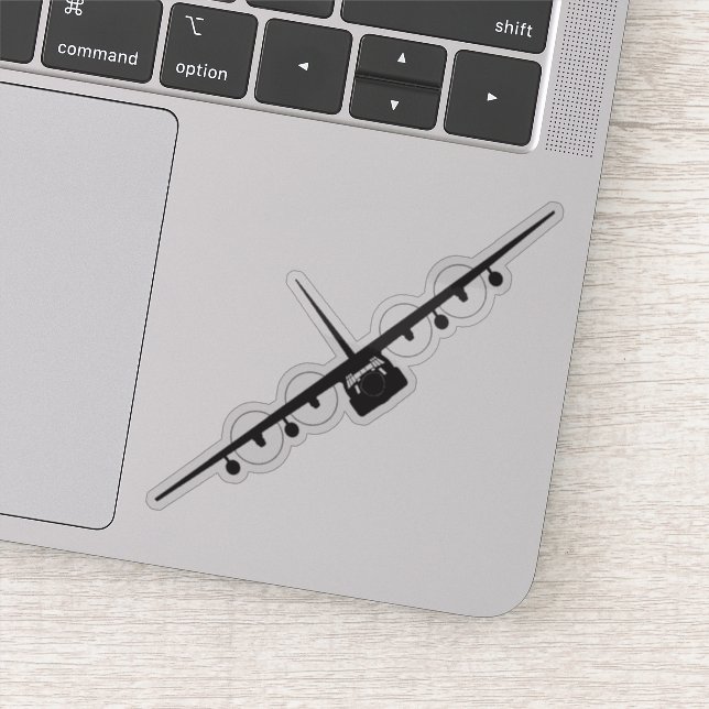 HC-130J Spooky Front View Silhouette (Detail)