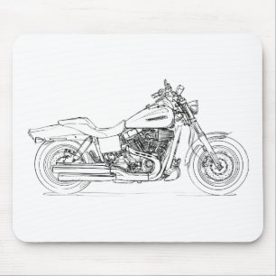 HD CVO Dyna Fat Bob 2009 Mouse Mat