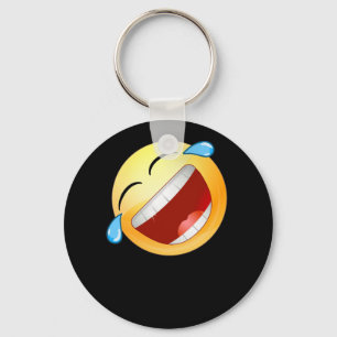 HD Emoji Rolling on the Floor Laughing Face Key Ring