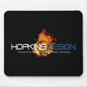 HD Logo Flames Mouse Mat