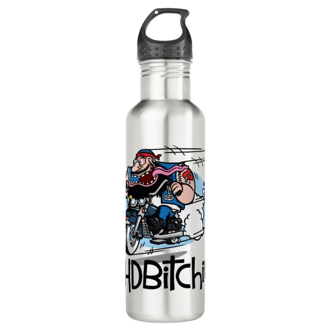 HDBitchin Stainless Steel 24 oz Water Bottle (Front)