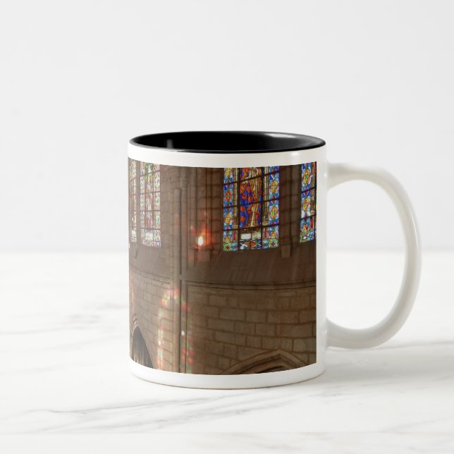 HDR image of Basilica interior, Quito, Ecuador Two-Tone Coffee Mug (Right)