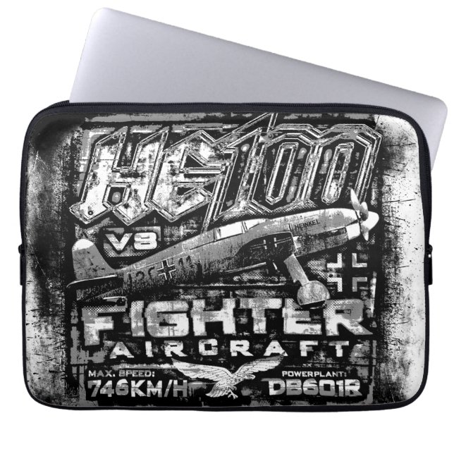 He 100 V8 Laptop Sleeve (Front)
