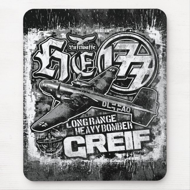 He 177 Greif Mouse Mat (Front)