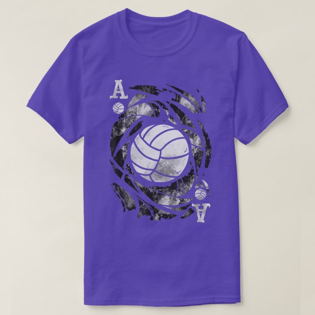 he Ace of Serves  Funny Volleyball  T-Shirt (Design Front)