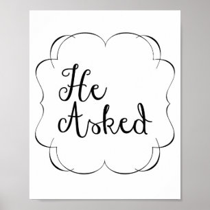 He Asked... Poster