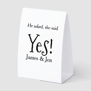He asked she said yes engagement party name simple