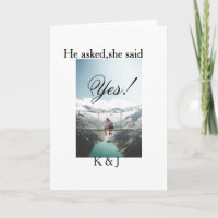 He asked she said yes engagement photo name stylis