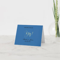 He asked she said yes engagement simple blue yello