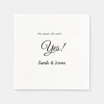 He asked she said yes engagement simple minimal 