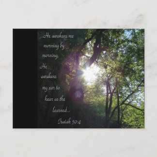 He awakens me... postcard