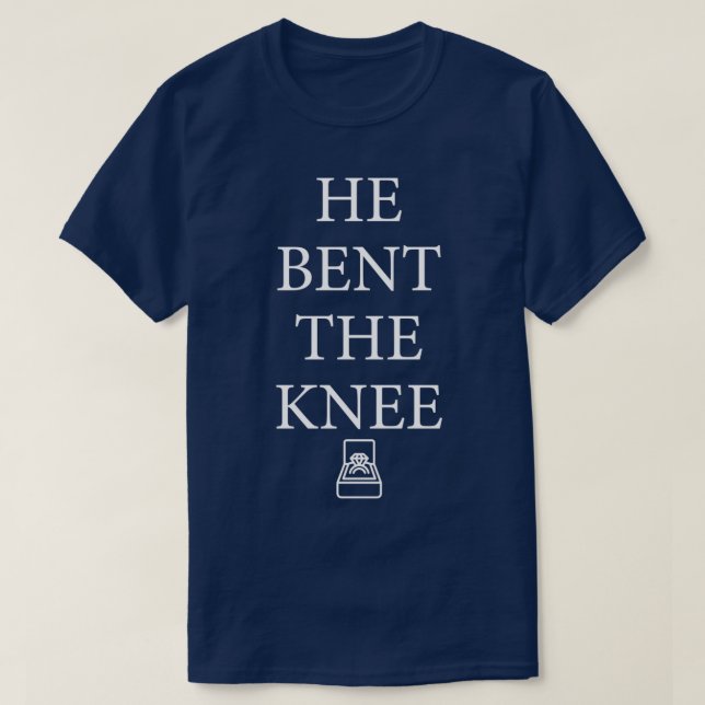He Bent The Knee 2 T-Shirt (Design Front)