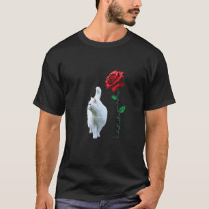 He Best Mum Forever Red Rose White Neat Cat T-Shirt