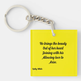 He Brings The Beauty Metal Art Key Ring
