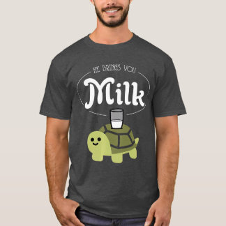 He Brings You Milk MEME T Premium Quality T-Shirt
