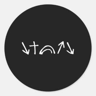 He Came He Died He Rose He Ascended He Is Coming B Classic Round Sticker