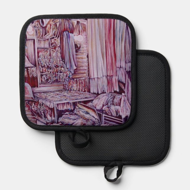 He can make a Living Room out of Me Pot Holder (Front/Back)