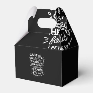 He Cares for You – Encouraging Christian Quote Favour Box