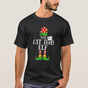 He Cat Dad Elf Family Matching Group Christmas Par T-Shirt