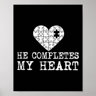 He Completes My Heart And She's Missing Piece Poster