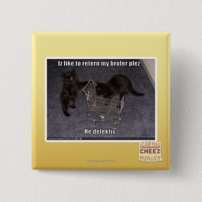 He defectiv 15 cm square badge (Front)