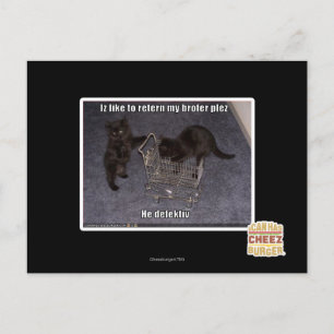 He defectiv postcard
