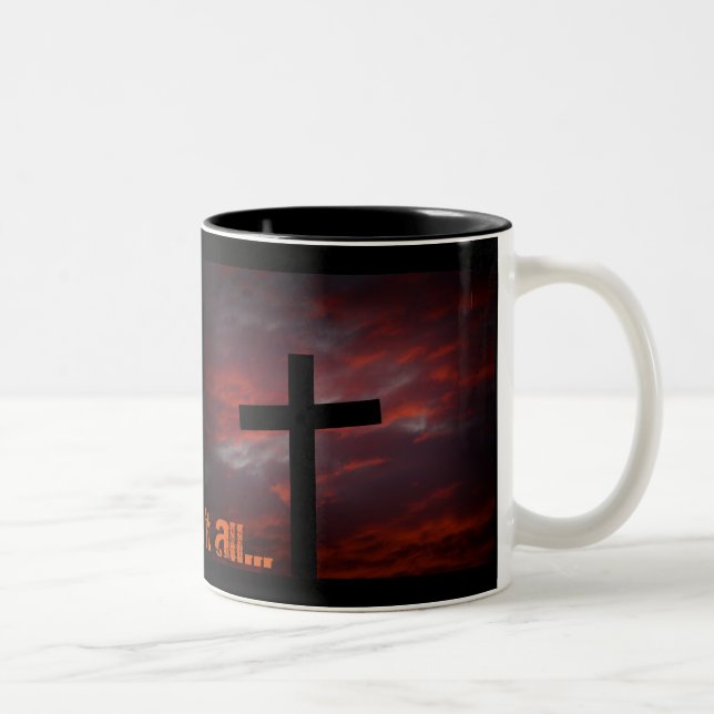 He did it all... Two-Tone coffee mug (Right)