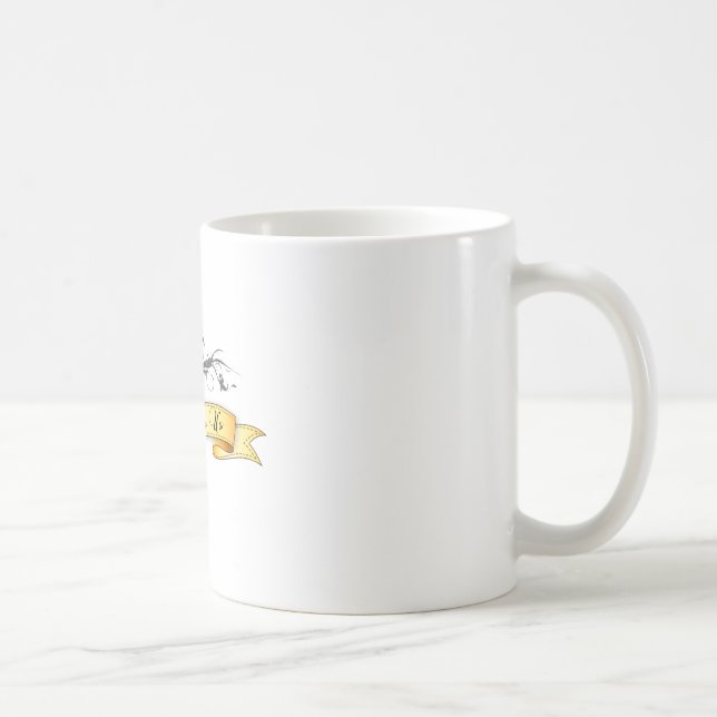 He Died for Us Floral Cross Coffee Mug (Right)