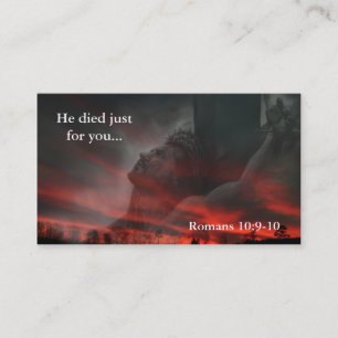 He died just for you... business card